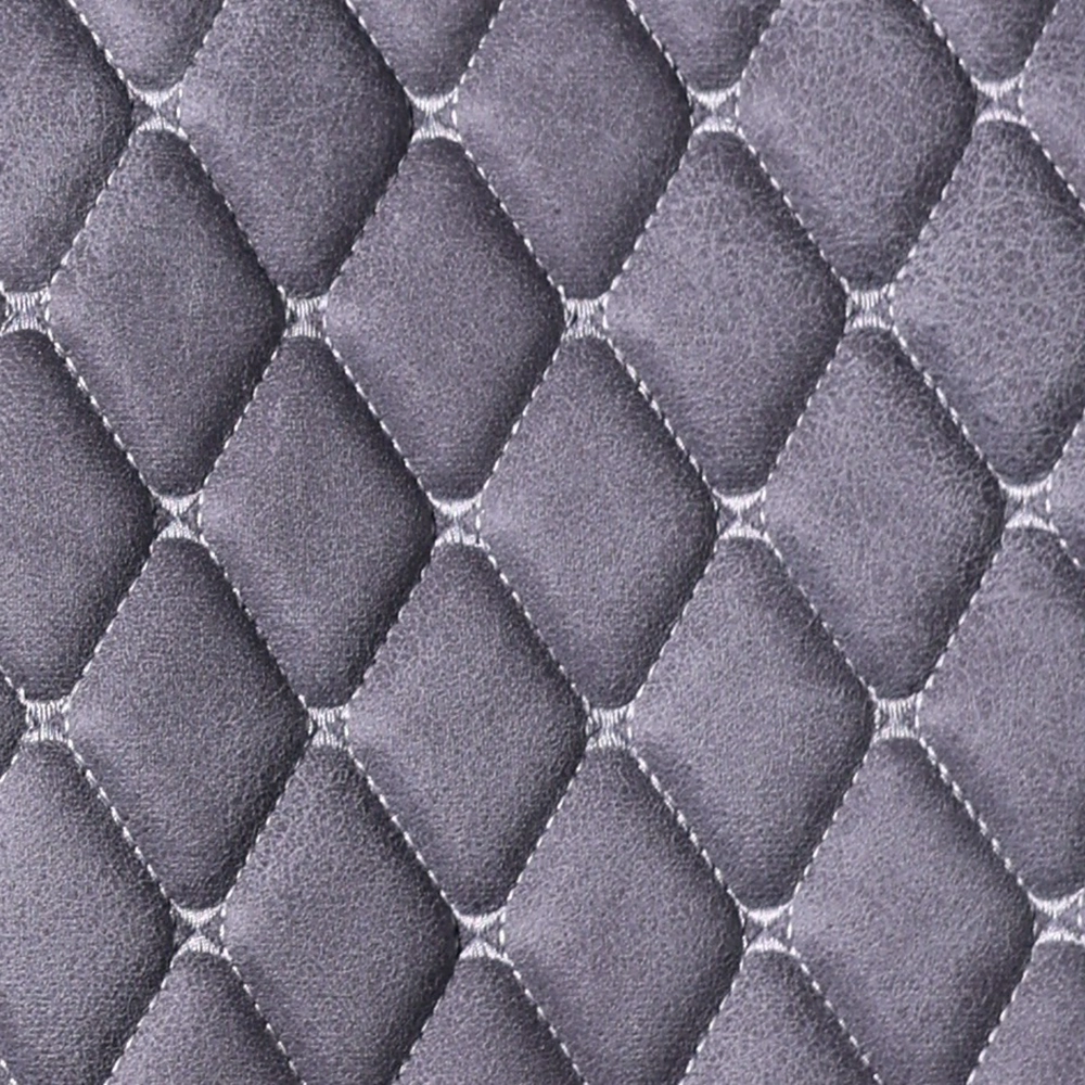 Embroidered fabric, diamond, grey